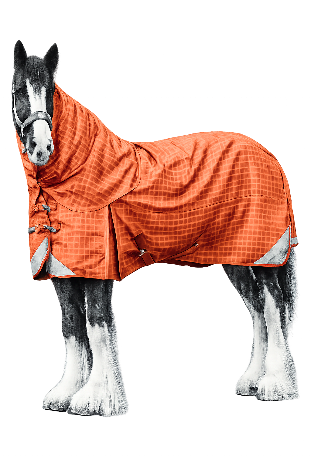 Epic Classic No Fill Turnout Hood - Broad Fit - Orange Check