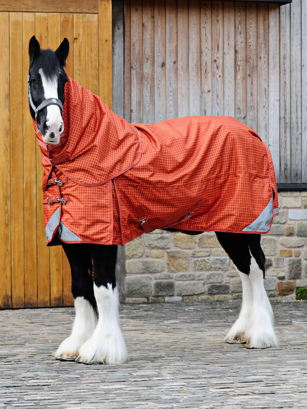 Epic Classic No Fill Turnout Hood - Broad Fit - Orange Check