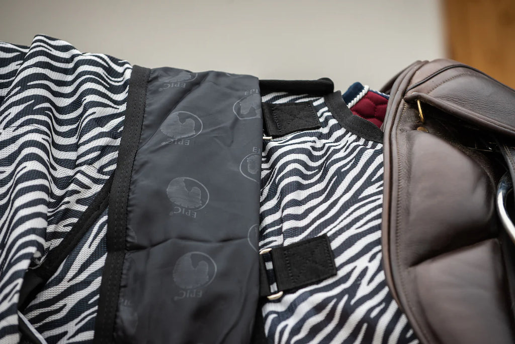 Epic Classic Zebra Ride-On Fly Rug - Broad Fit