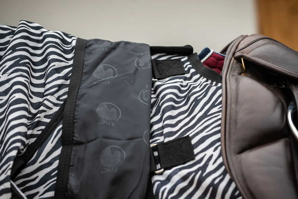 Epic Classic Zebra Ride-On Fly Rug - Broad Fit
